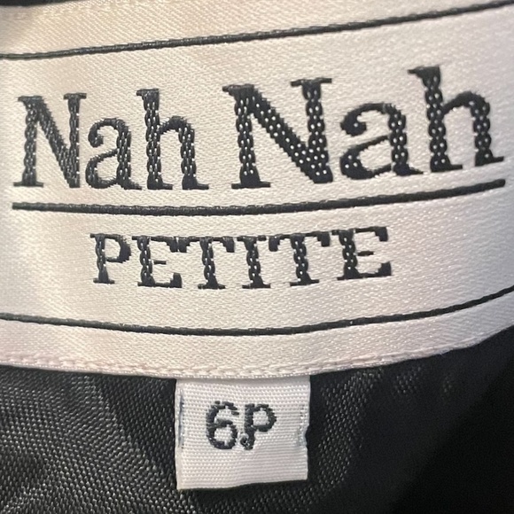 Nah Nah Vintage black dress with sequins Sleeves, Size 6P - Picture 7 of 10